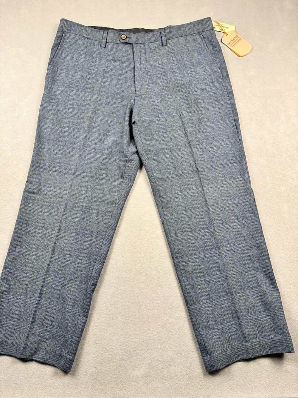 Tommy Bahama Canterbury Pants Mens 38x28 Gray Silk Blend Chino Textured Pattern